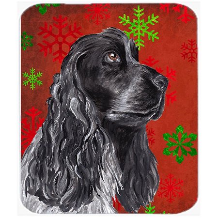 SKILLEDPOWER 7.75 x 9.25 in. Cocker Spaniel Red Snowflake Christmas Mouse Pad&#44; Hot Pad or Trivet SK240105